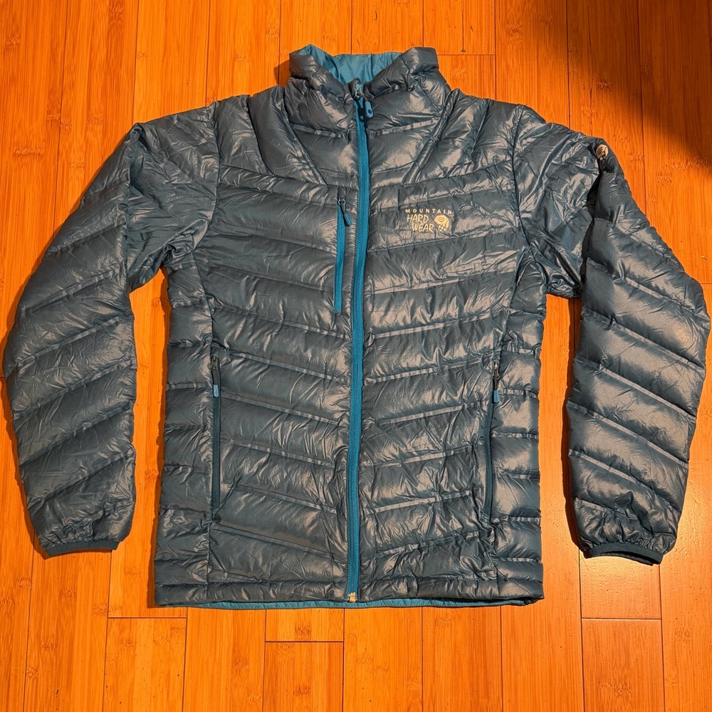 Mountain Hardware Stretch Down 750 Q Shield Jacket Blue Size S - Picture 3 of 14